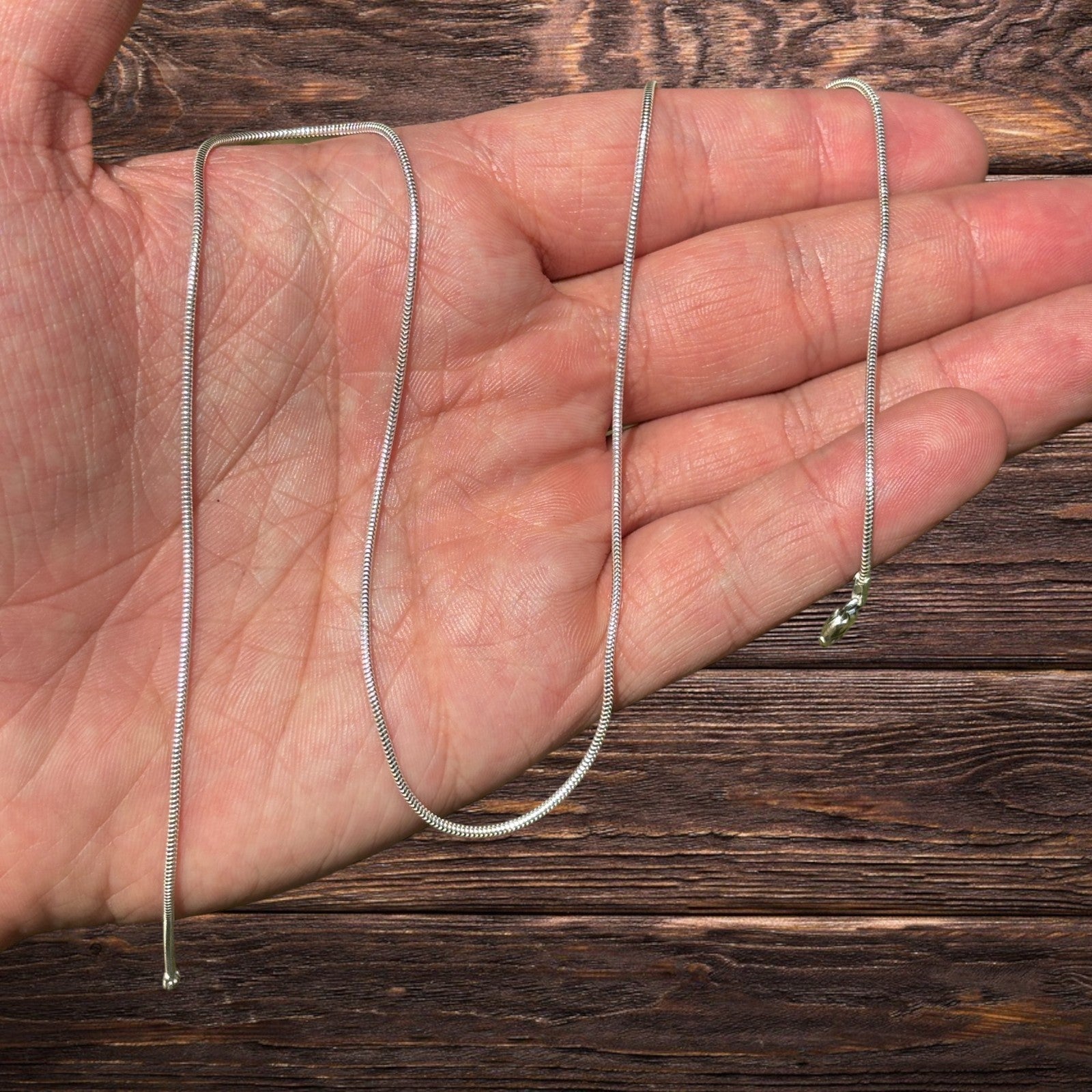 925 Sterling Silver 1.5mm Snake Chain Necklace