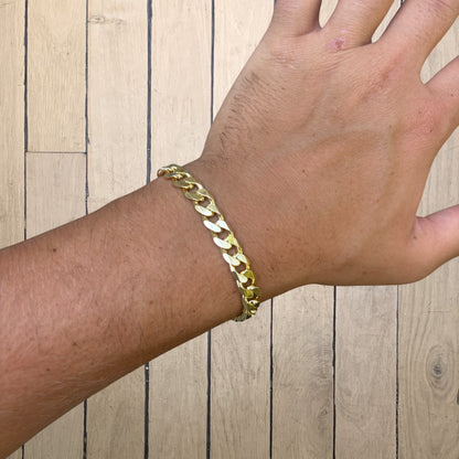 925 Sterling Silver 8mm Curb Bracelet