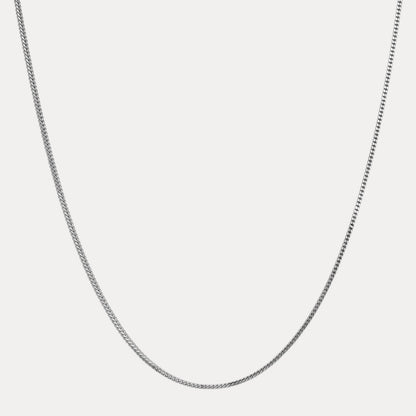 925 Sterling Silver 2.5mm Franco Chain Necklace
