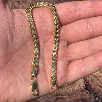 925 Sterling Silver 5mm Franco Bracelet