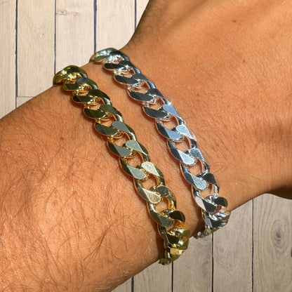 925 Sterling Silver 8mm Curb Bracelet