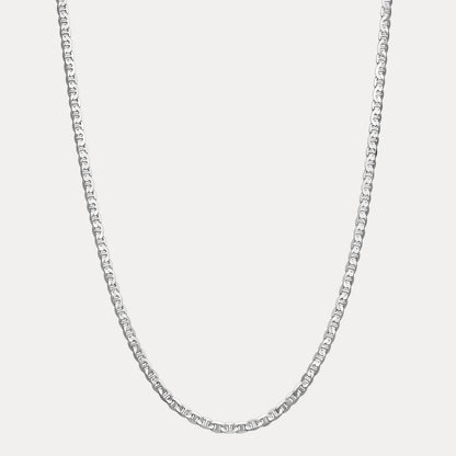 925 Sterling Silver 5mm Mariner Chain Necklace