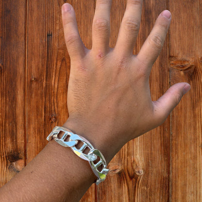 925 Sterling Silver 16mm Mariner Bracelet