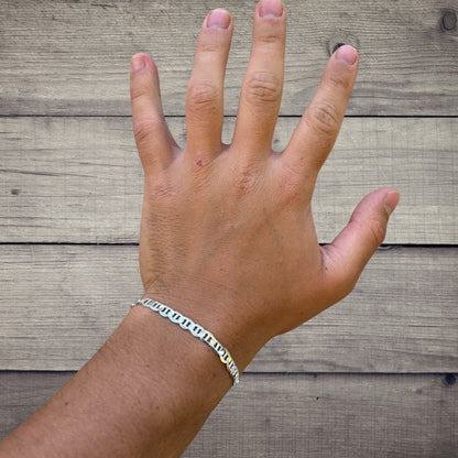925 Sterling Silver 5mm Mariner Bracelet