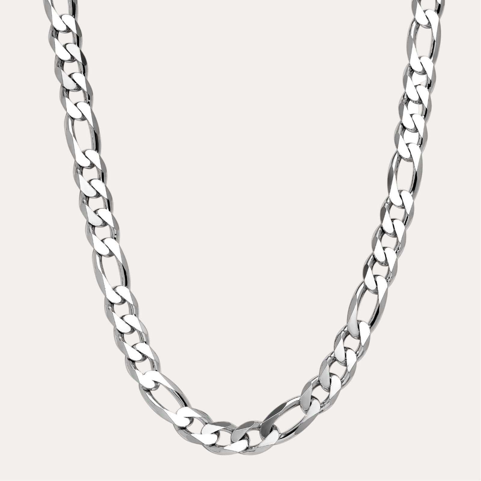 925 Sterling Silver 16mm Figaro Chain Necklace
