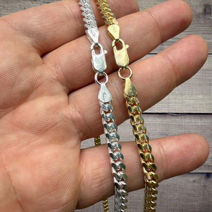 925 Sterling Silver 5.5mm Miami Cuban Chain Necklace