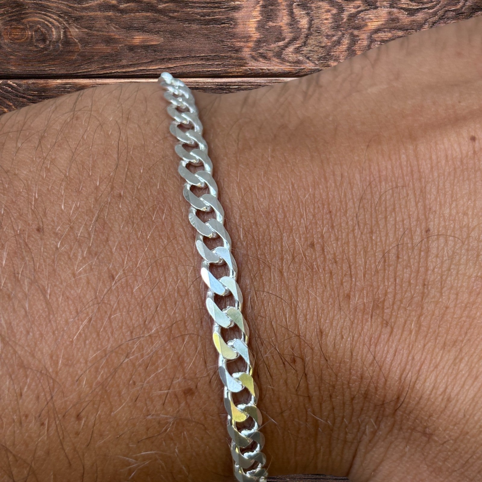 925 Sterling Silver 5mm Curb Bracelet