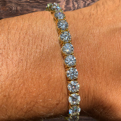 925 Sterling Silver 6mm Tennis Bracelet - CZ Or Moissanite