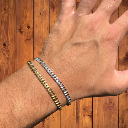 925 Sterling Silver 4mm Miami Cuban Bracelet