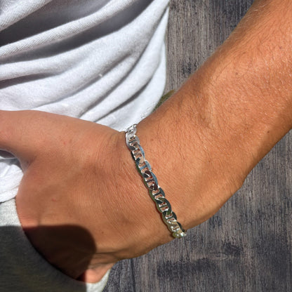 925 Sterling Silver 6mm Mariner Bracelet
