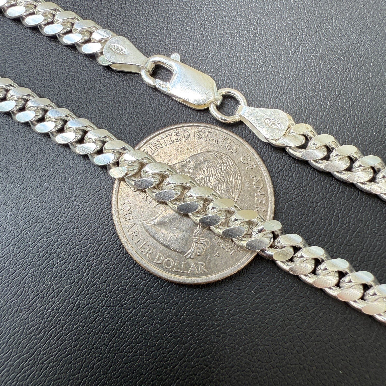 925 Sterling Silver 5.5mm Miami Cuban Chain Necklace