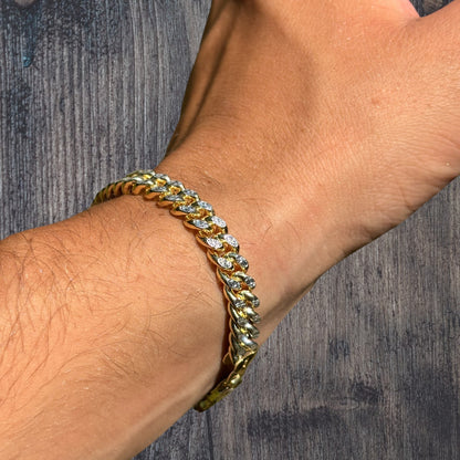 925 Sterling Silver 7mm Diamond Cut Miami Cuban Bracelet