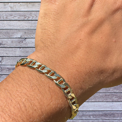 925 Sterling Silver 8mm Mariner Bracelet