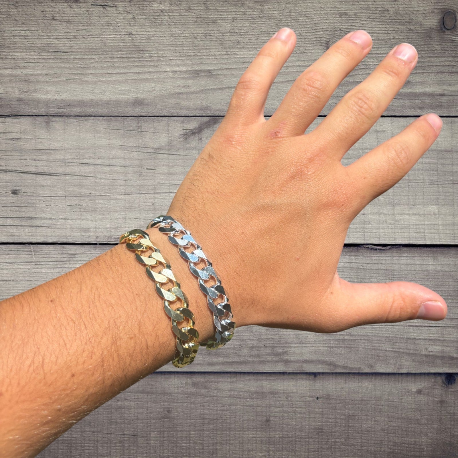 925 Sterling Silver 12mm Curb Bracelet