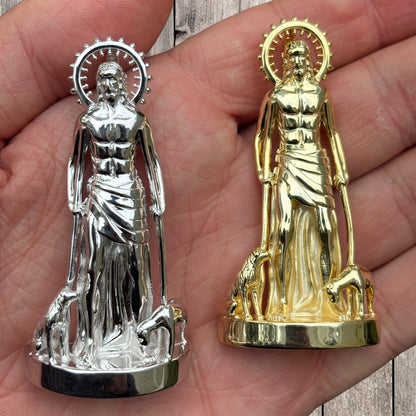 925 Sterling Silver St Lazarus San Lazaro Pendant - Large