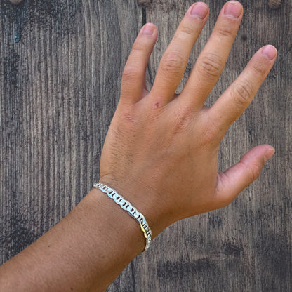 925 Sterling Silver 6mm Mariner Bracelet