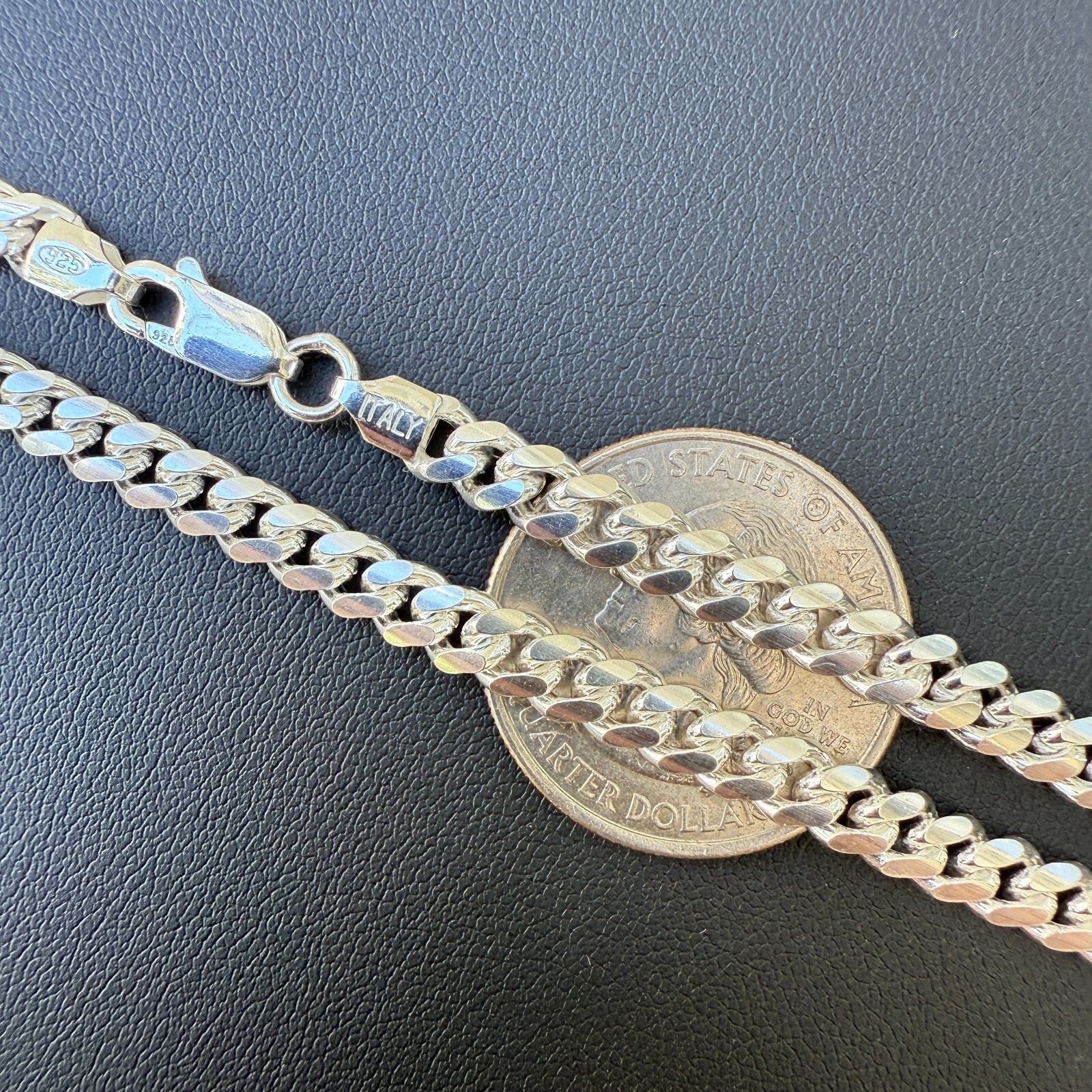 925 Sterling Silver 5mm Miami Cuban Chain Necklace