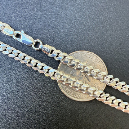925 Sterling Silver 5mm Miami Cuban Chain Necklace
