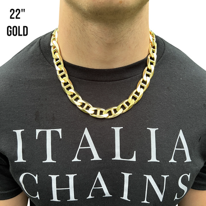 925 Sterling Silver 16mm Mariner Chain Necklace