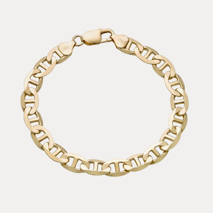 925 Sterling Silver 8mm Mariner Bracelet