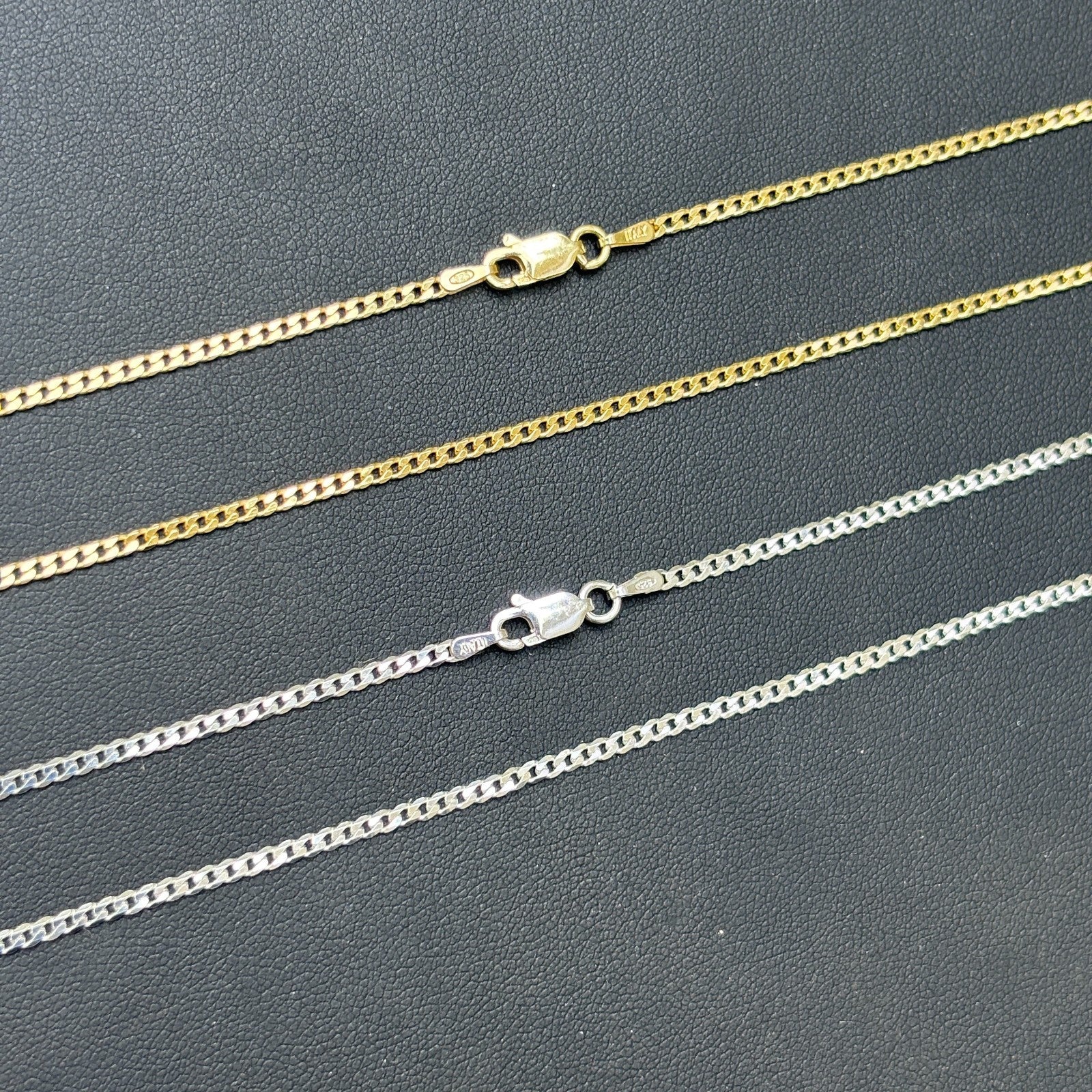 925 Sterling Silver 2mm Curb Chain Necklace