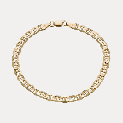 925 Sterling Silver 5mm Mariner Bracelet