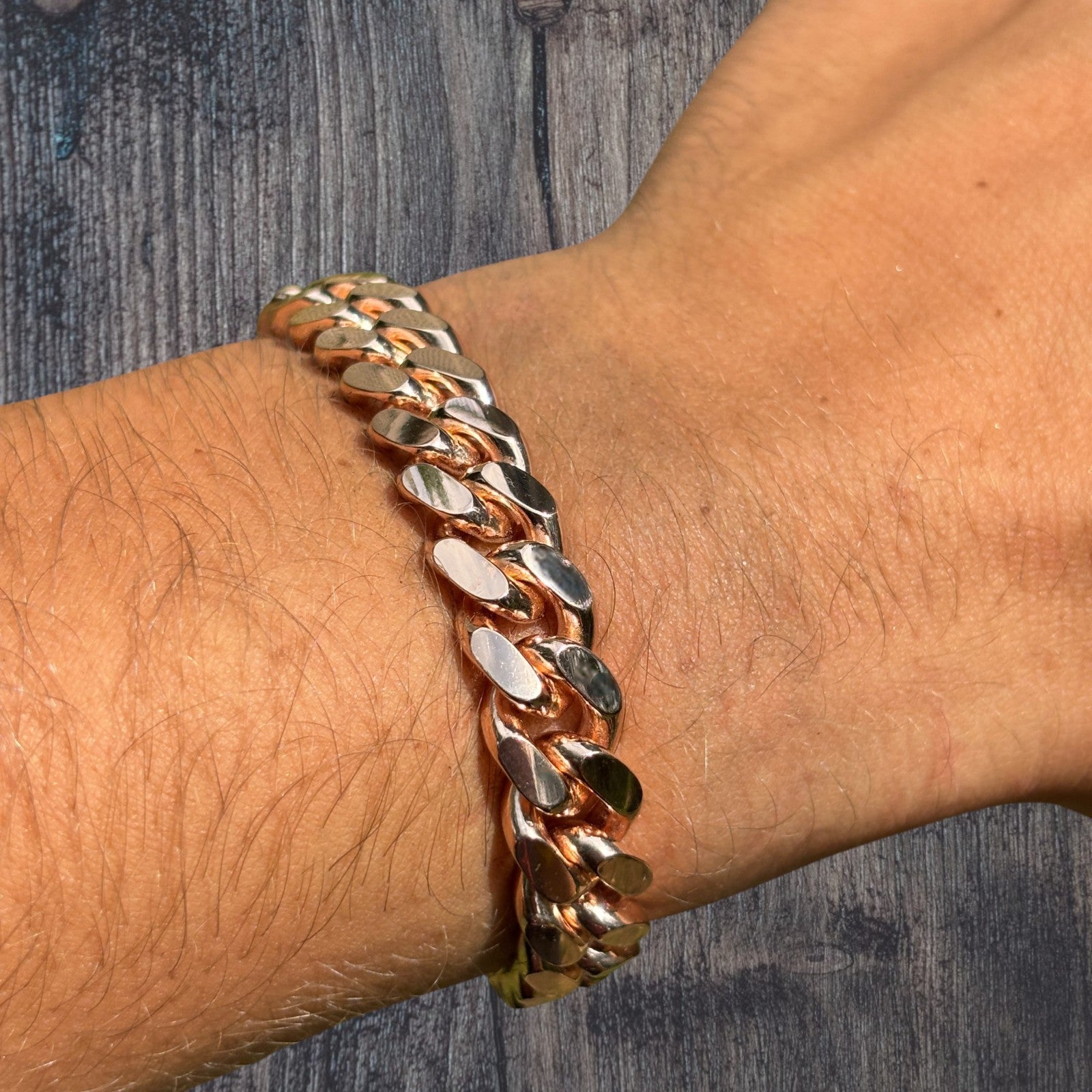 925 Sterling Silver 10mm Miami Cuban W. Box Clasp Bracelet