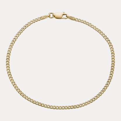 925 Sterling Silver 2mm Curb Bracelet