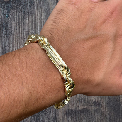 925 Sterling Silver 10mm Figarope Milano Bracelet