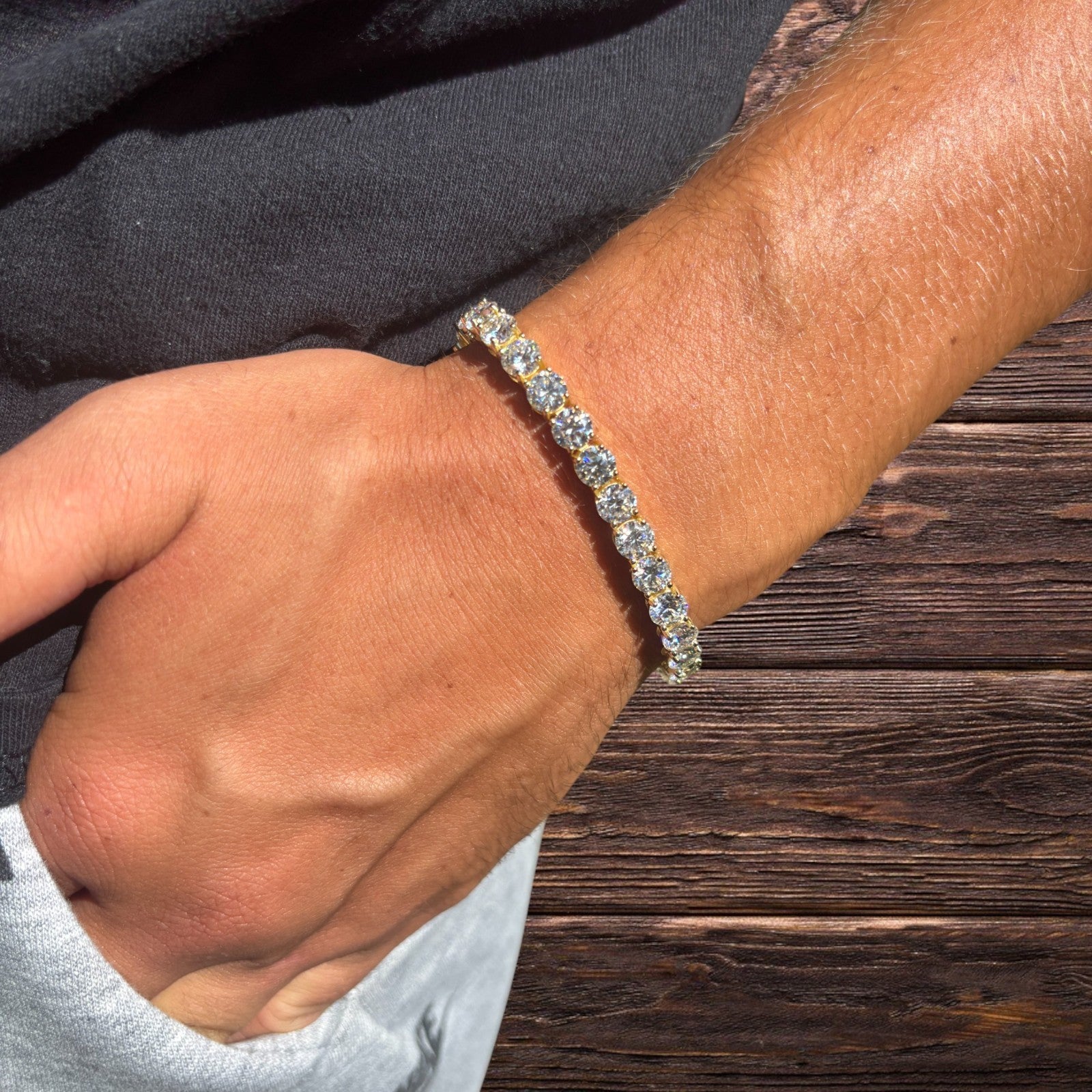 925 Sterling Silver 6mm Tennis Bracelet - CZ Or Moissanite