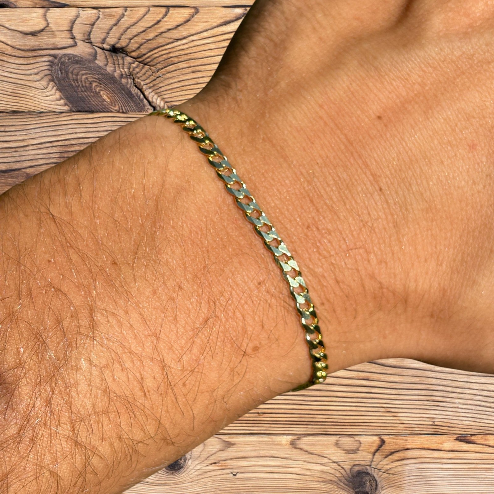 925 Sterling Silver 4mm Curb Bracelet