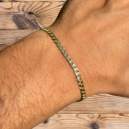 925 Sterling Silver 4mm Curb Bracelet