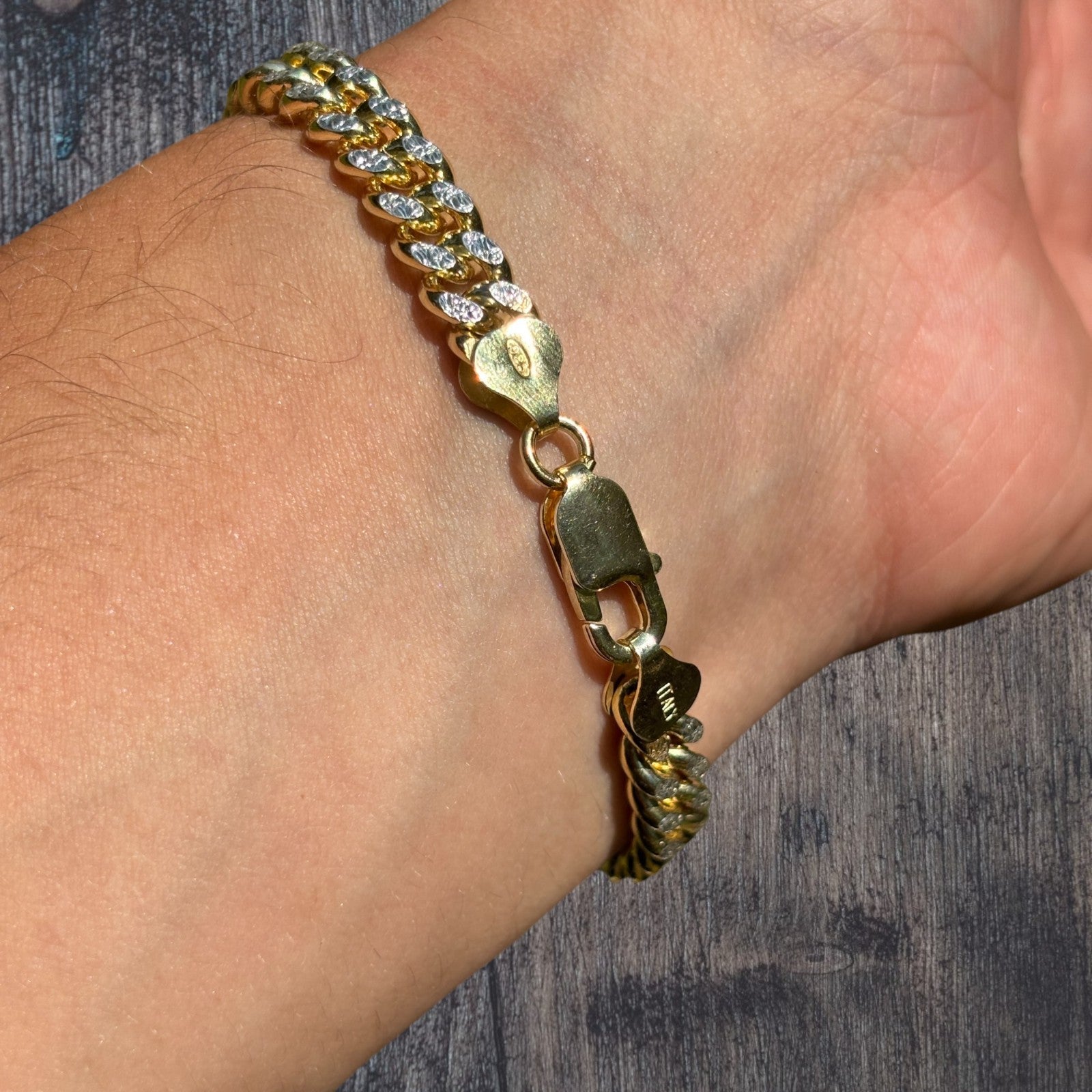 925 Sterling Silver 7mm Diamond Cut Miami Cuban Bracelet