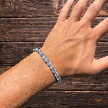 925 Sterling Silver 6mm Tennis Bracelet - CZ Or Moissanite