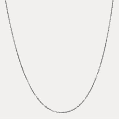 925 Sterling Silver 2mm Cable Chain Necklace