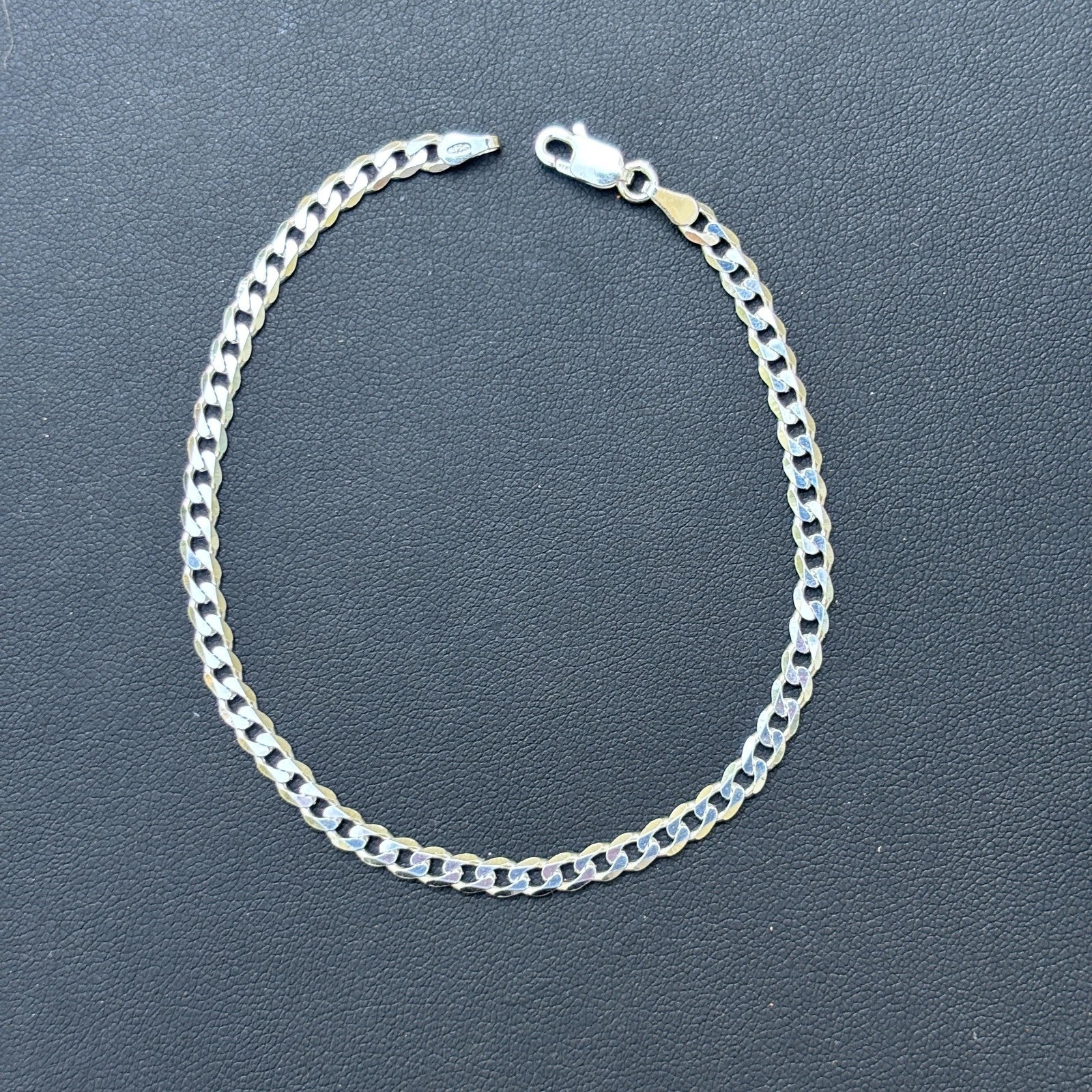 925 Sterling Silver 4mm Curb Bracelet