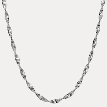 925 Sterling Silver 6mm Singapore Chain Necklace