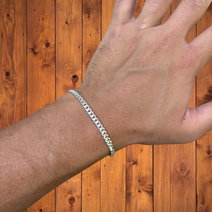 925 Sterling Silver 4mm Miami Cuban Bracelet