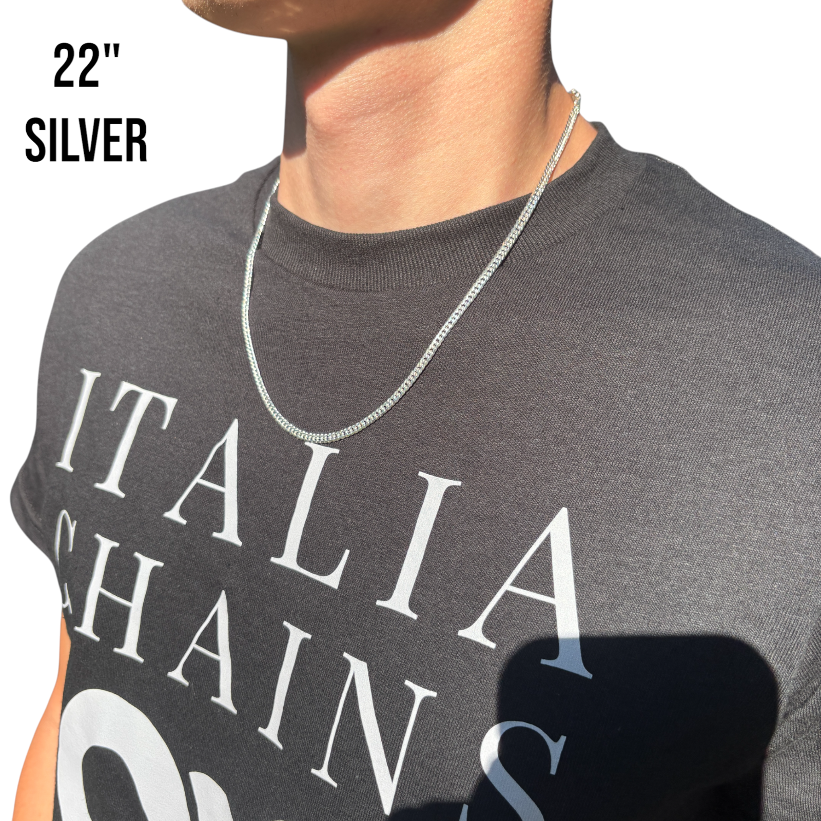 925 Sterling Silver 3.5mm Double Curb Chain Necklace