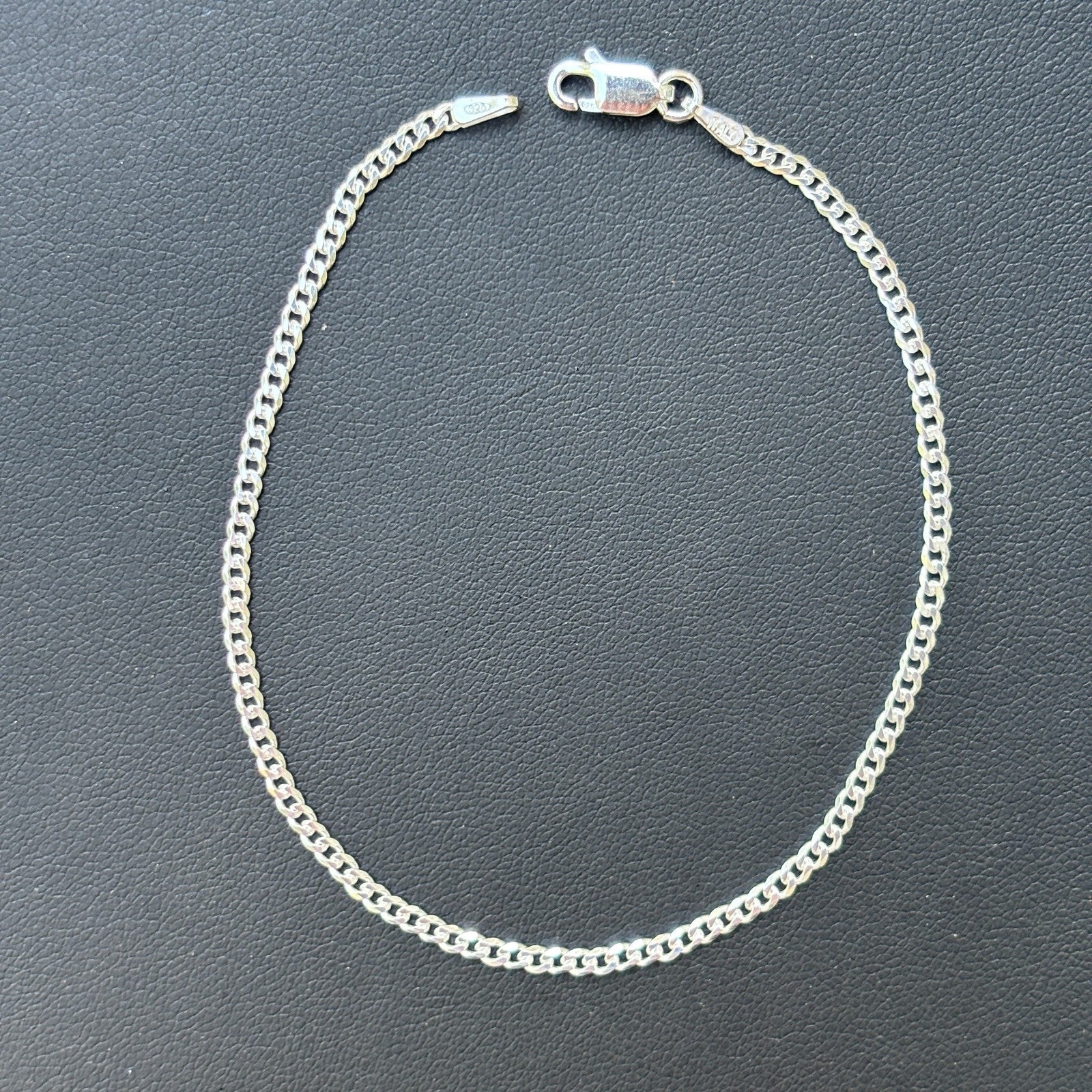 925 Sterling Silver 2mm Curb Bracelet