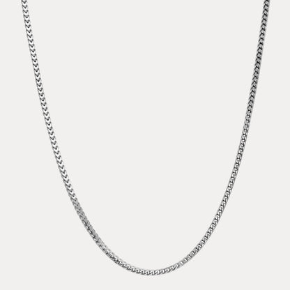 925 Sterling Silver 4mm Franco Chain Necklace
