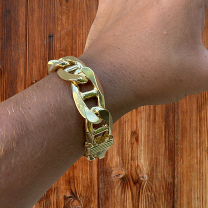 925 Sterling Silver 16mm Mariner Bracelet