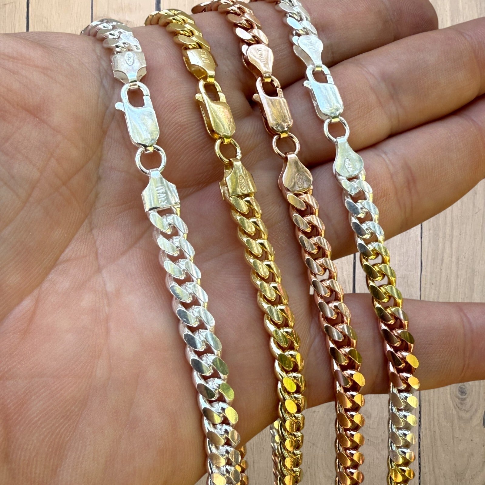 925 Sterling Silver 6mm Miami Cuban Chain Necklace