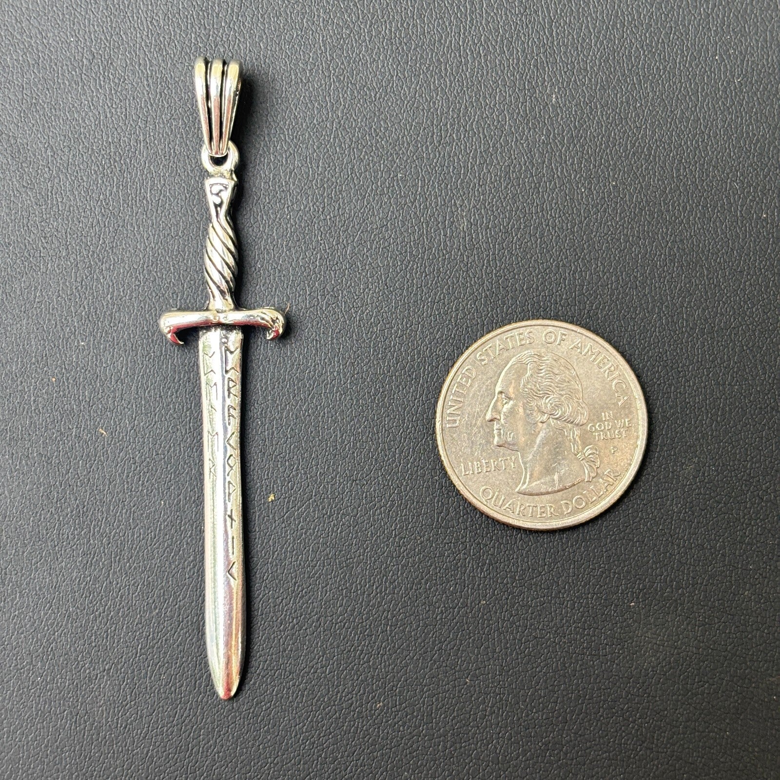 925 Sterling Silver Gladiator Sword Pendant