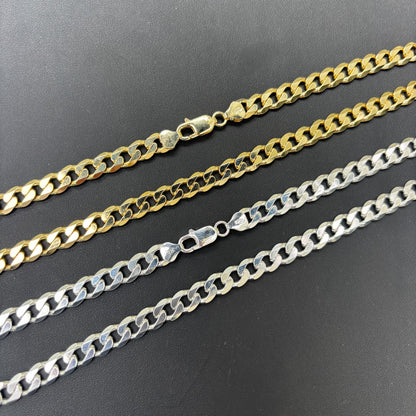 925 Sterling Silver 8mm Curb Chain Necklace
