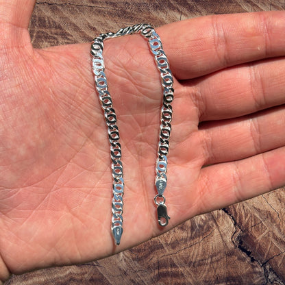 925 Sterling Silver 5.5mm Tiger Eye Bracelet