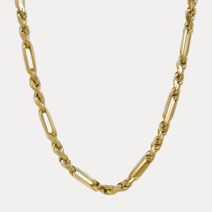 925 Sterling Silver 10mm Figarope Milano Chain Necklace