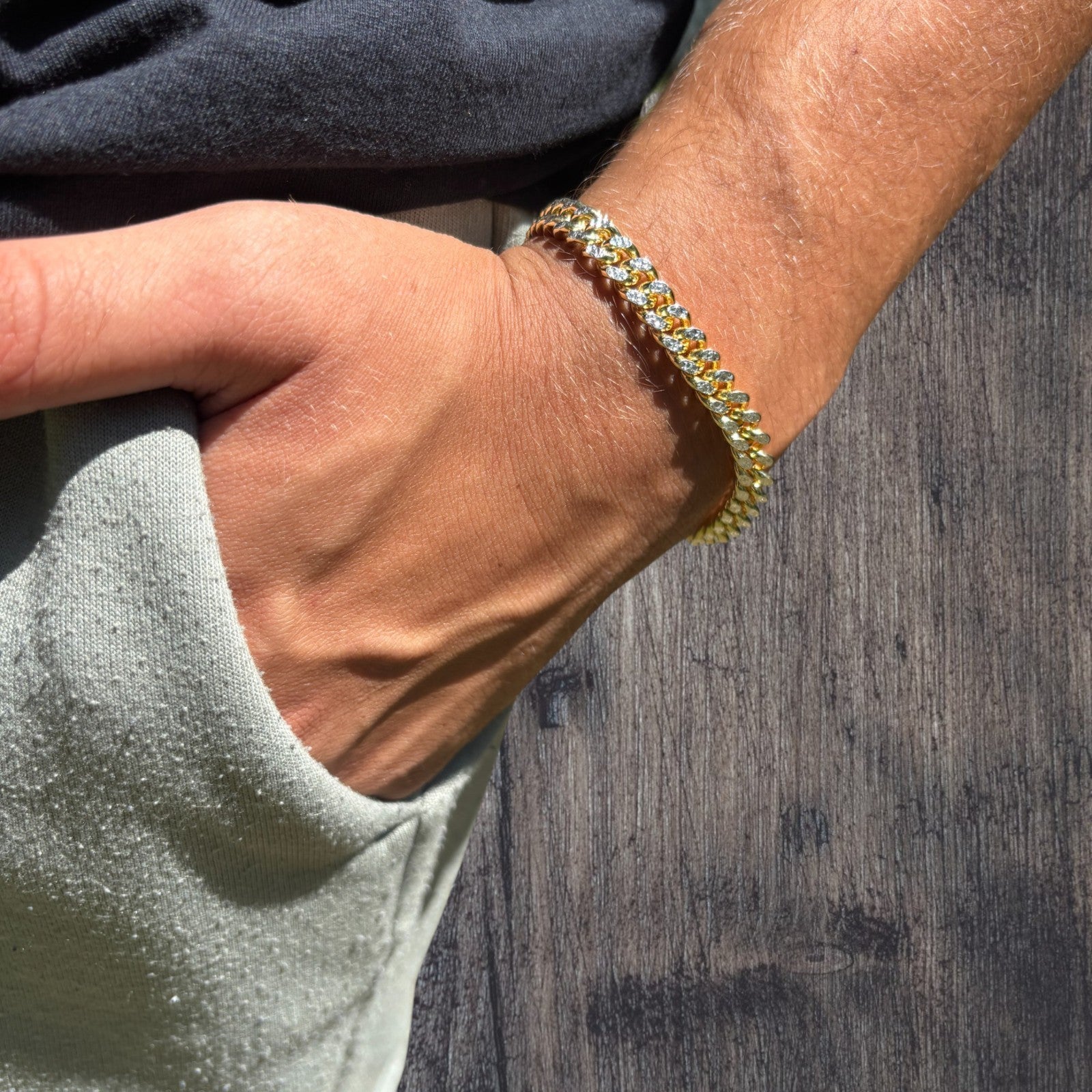 925 Sterling Silver 7mm Diamond Cut Miami Cuban Bracelet