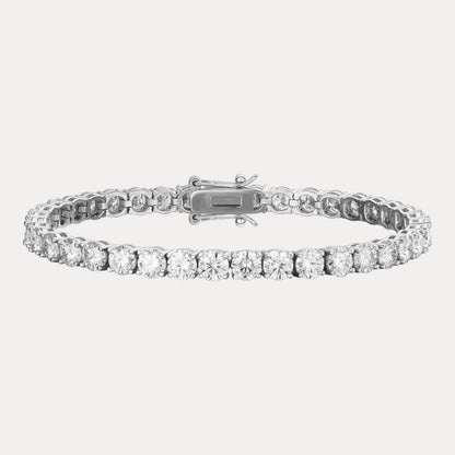 925 Sterling Silver 5mm Tennis Bracelet - CZ Or Moissanite