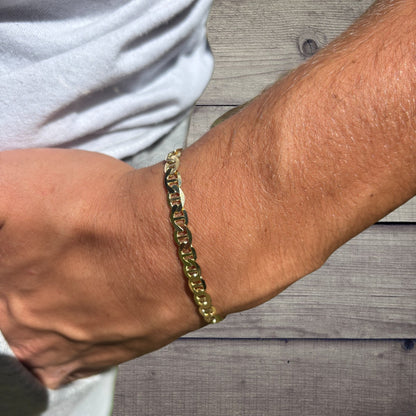 925 Sterling Silver 5mm Mariner Bracelet